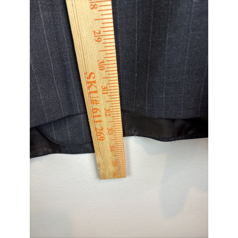Vtg Brooks Brothers Brooksease Pinstripe Navy 100% Wool Blazer Jacket 50 R USA - Picture 10 of 13